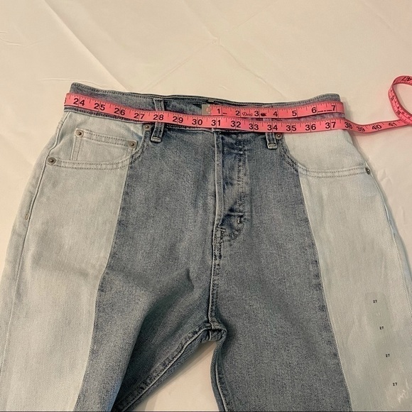 GAP Super High Rise Straight Crop Light Indigo Jeans Size 27 - Picture 3 of 4